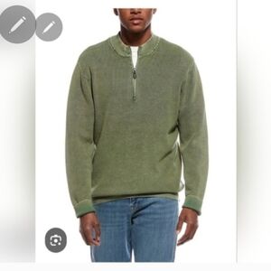 Asos Men's Green Half-Zip Sweater Sz M